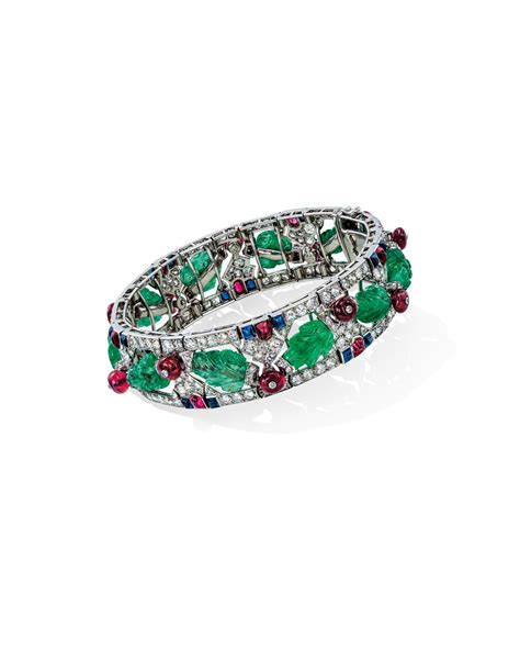 cartier tutti frutti bracelet|cartier art deco.